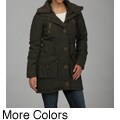Steve Madden Women's Ribbed Trim Cotton Canvas Jacket