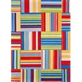 Peony Multicolor Geometric Block Rug (7'6 x 9'6)