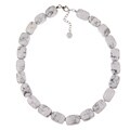 Pearlz Ocean Sterling Silver Howlite Nuggets Necklace