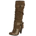 Fergalicious Women's 'Cashia' Taupe Knee-high Boots FINAL SALE