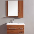 Modern Wall Mount Single Sink Bathroom Vanity Set