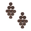 Morgan Ashleigh Goldplated Hematite Chandelier Earrings