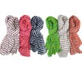 LA77 Striped Crinkled Stole Scarf