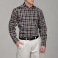 Thomas Dean Men's Plaid Woven Shirt