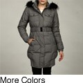 Sean John Women's Faux-fur Removable Hood Coat FINAL SALE