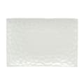 Red Vanilla Marble White Rectangular Platter