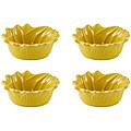 Appolia French Ceramic Yellow Sunflower Ramekins (Set of 4)