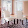 Cream Linen Dining Chairs (Set of 2)