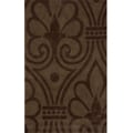 Hand-tufted Modern Damask Green Rug (3'6 x 5'6)
