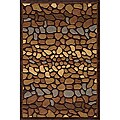 Hand-tufted Pebbles Brown Rug (2' x 3')
