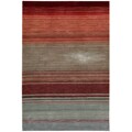 Hand-tufted Flame Cosmopolitan Rug (5' x 7'6)