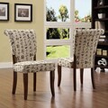 Andorra 2-piece Light Beige Chinese Linen Side Chair Set