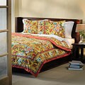 Country Style 3-piece Queen-size Duvet Cover Set (India)