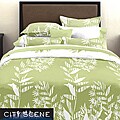 City Scene Tokyo Leaf King-size 3-piece Duvet Cover Set