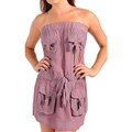 Stanzino Women's Plus Size Plum Pocket Dress