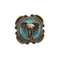 Cam & Zooey Goldtone Reconstituted Turquoise Elephant Ring