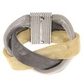 La Preciosa Tri-color Braided Mesh Magnet Lock Bracelet