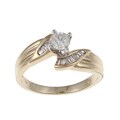14k Yellow Gold 3/5ct TDW Diamond Engagement Ring (H-I, SI1-SI2)