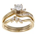 14k Yellow Gold 7/8ct TDW Diamond Bridal Ring Set (G-H, I1-I2)