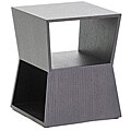Marche Black Wood Modern End Table