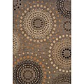 Messina Grey/ Beige Transitional Area Rug (7'8 x 10'10)