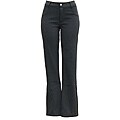 AFRC Women's Petite Stripe Jean Black/ Silver Ski Pants