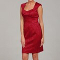 Connected Apparel Women's Jacquard Sweetheart Dress
