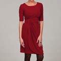 Connected Apparel Women's Ruche Dress