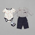 Vitamins Newborn Boy's Race Car 4-piece Pant Set FINAL SALE