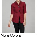 Escio Women's Belted Tie Front Cardigan Sweater FINAL SALE