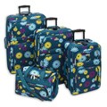 Advantage Trends Collection Navy Floral 4-piece Luggage Set