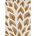 Hand-tufted Flame Inspiration Beige Wool Rug (5' x 8')