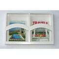 On-the-wall Double Magazine Rack