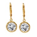NEXTE Jewelry Gold Overlay Cubic Zirconia Dangle Earrings