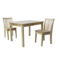 Natural 3-piece Juvenile Mission Table and Chairs