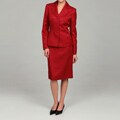 Le Suit Women's Ruby Paisley Jacquard 2-piece Skirt Suit