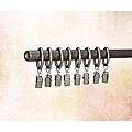 Nickle Metal 8-piece Rings and Clip Set