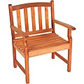 Bay Shore Patio Eucalyptus Outdoor Arm Chair