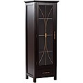 Veranda Bay Dark Espresso Linen Storage Cabinet