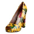 Betsey Johnson Women's 'Betyy' Tatoo Print Peep-toe Pumps