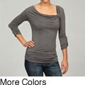 Tammy Mars Women's Drape Neck Long-sleeve Top