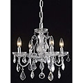 Crystal 4-light Chrome Chandelier