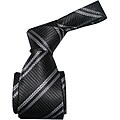 BOT Men's Black Striped Tie