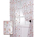 Marthas Bouquet White Embroidered Organza 84-inch Sheer Curtain Panel