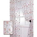 Marthas Bouquet White Embroidered Organza 96-inch Sheer Curtain Panel