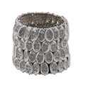 Morgan Ashleigh Silverplated Glass Stone Stretch Bracelet