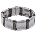 Morgan Ashleigh Two-tone Glass Stone Magnetic Bracelet