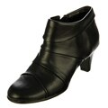 Aerosoles Women's 'Play Pleat' Black Pleated Booties