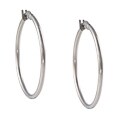 La Preciosa Stainless Steel 2mm Hoop Earrings