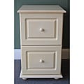 Ivory White-wash Two-Drawer File Cabinet